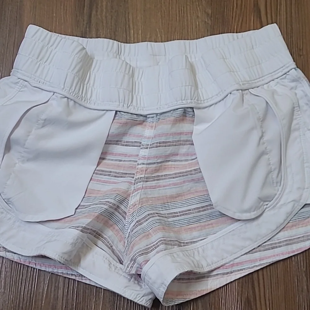 Athleta Multicolor Striped Athletic Shorts‎